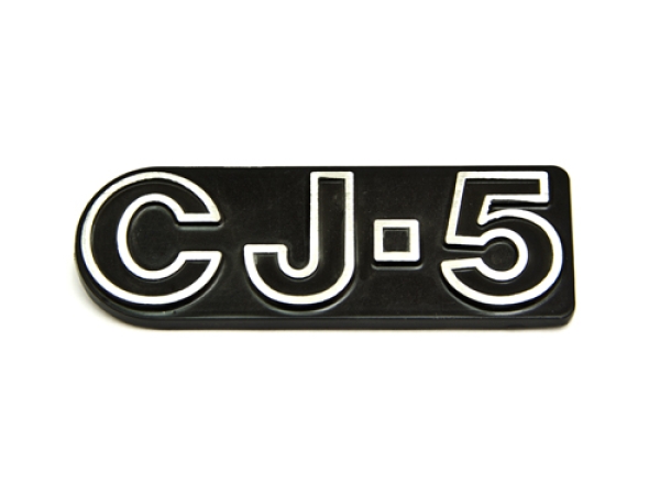 Jeep CJ-5 Emblem, Selbstklebend, Metall