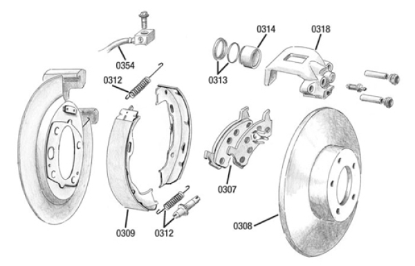 Federn & Nachstellset Hinterachse Dana 44