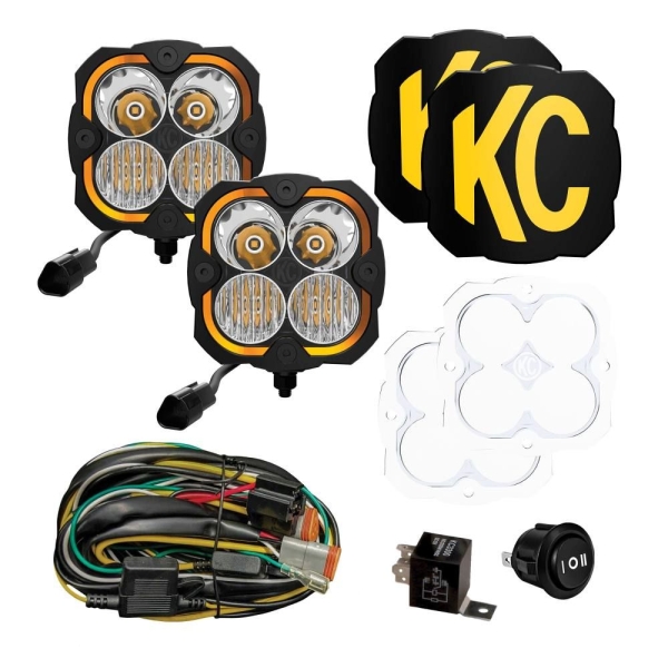 LED Scheinwerfer KC Flex Era Light Master Set