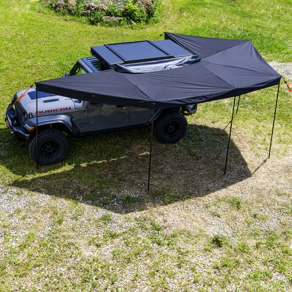 Markise Aluminium 360° Grau 