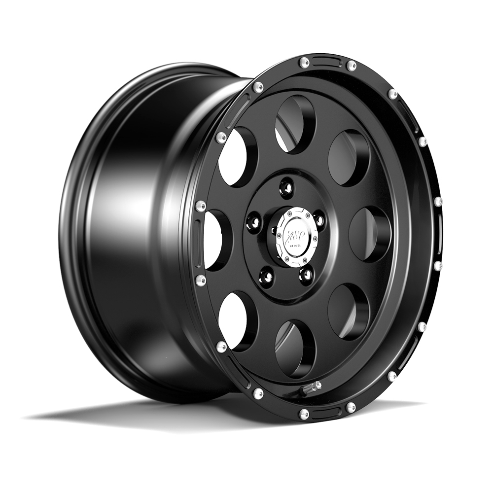ASP Alloys Alufelge schwarz 9x17 ET -16 mit TÜV-Gutachten