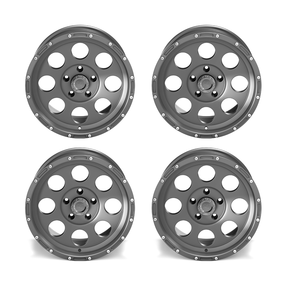 ASP Alloys Alufelgen Set gunmetal grey 9x17 ET +16 mit TÜV-Gutachten