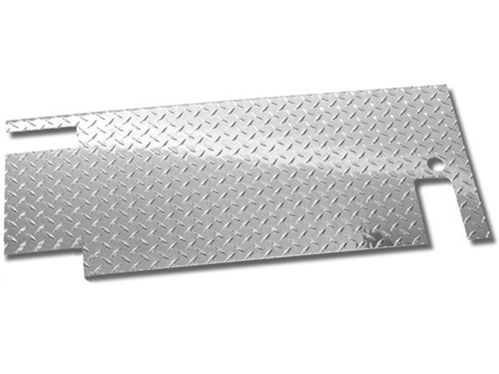 Heckklappenblende Alu Riffelblech (Abverkauf)