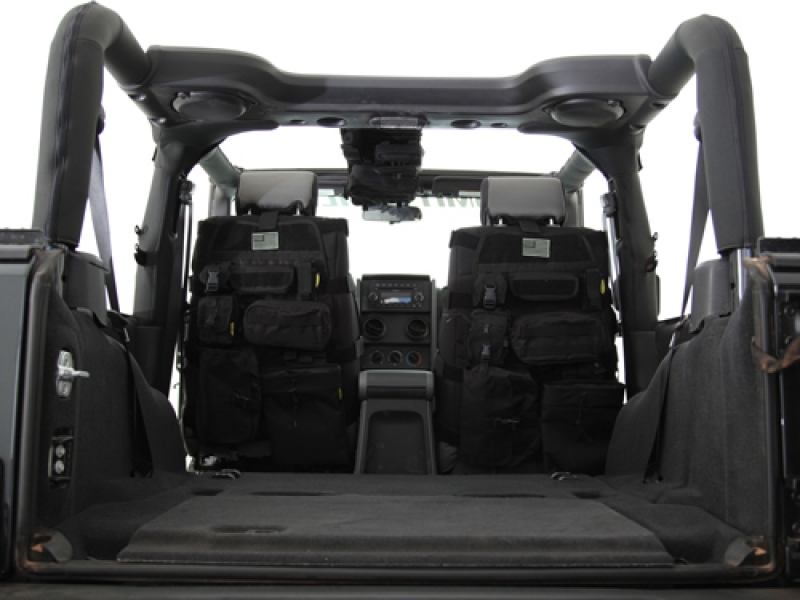 Jeepshop24 - Sitzbezug vorne inkl. 7 Taschen schwarzWrangler JK 07 - 14