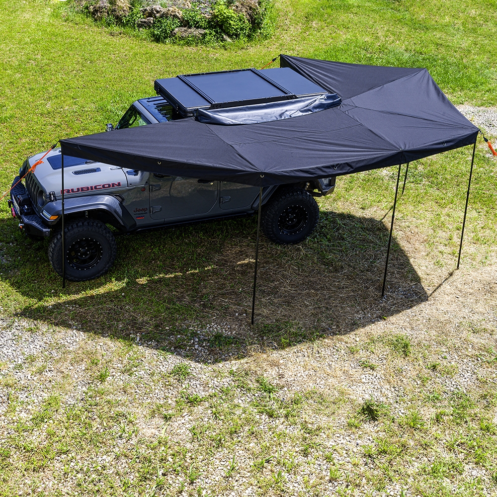 Markise Aluminium 360° Grau 