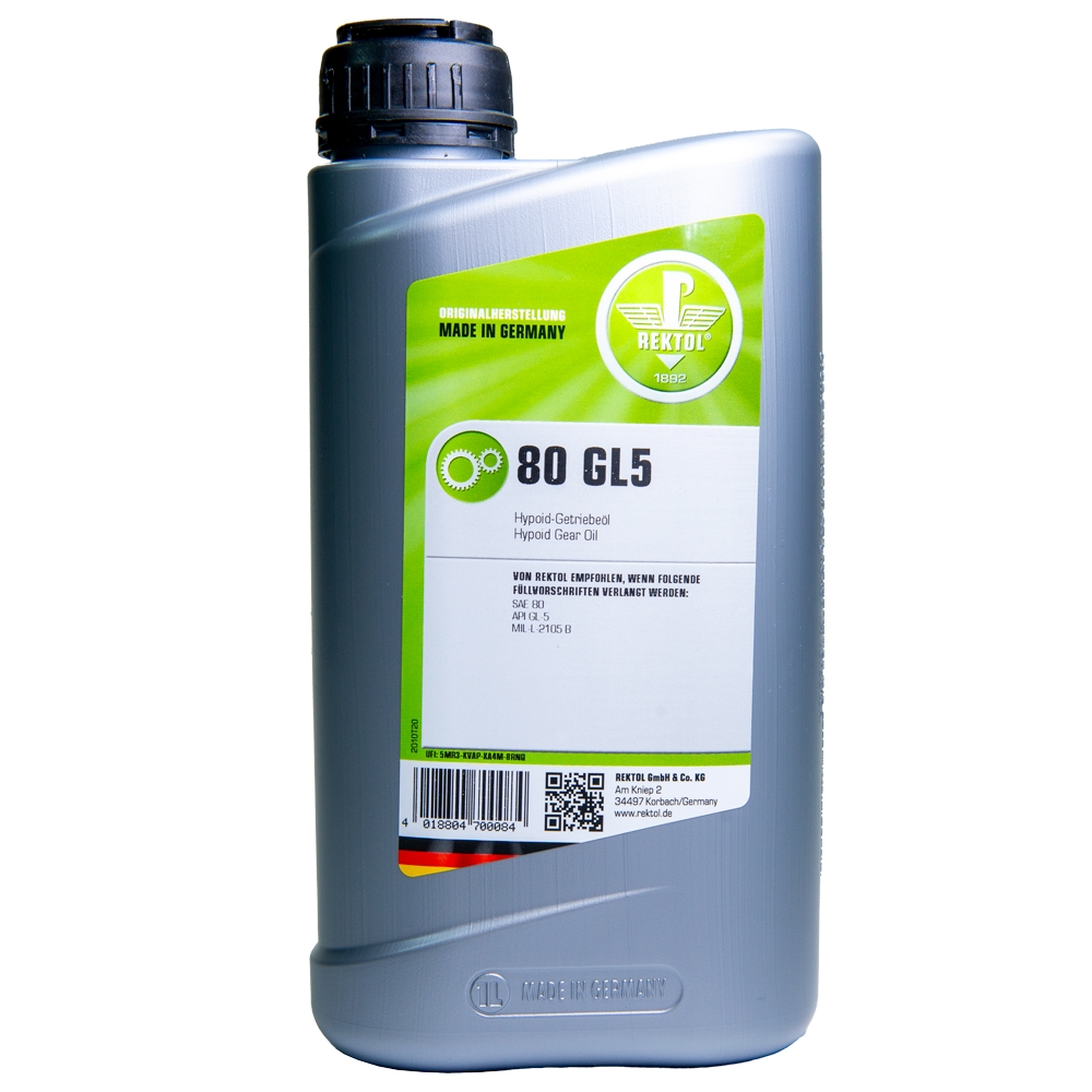Hochleistungs Hypoid Getriebe-Öl 80 GL5 1000 ml