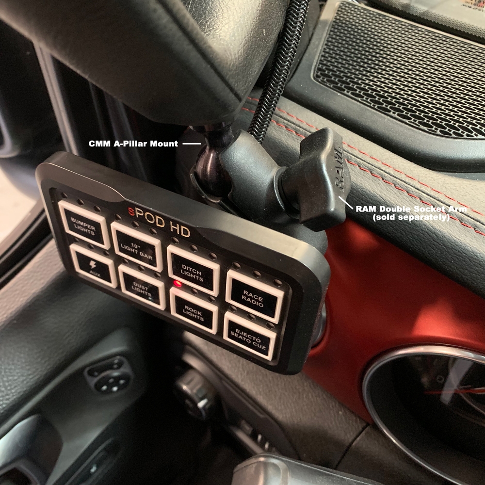 Montagefuß für Touchscreen RAM Mount sPod A-Säule