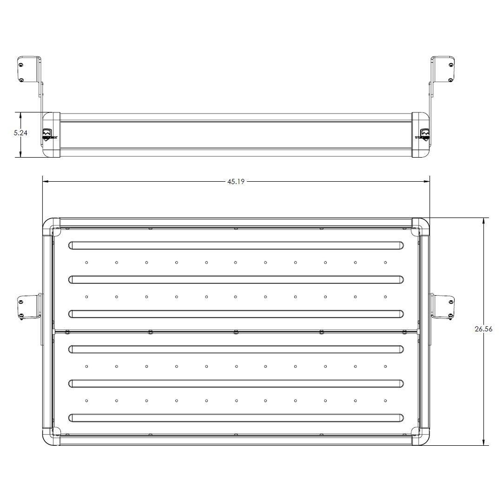 Ablageträger im Kofferraum 4-Türer Teraflex Wasatch Cargo Rack